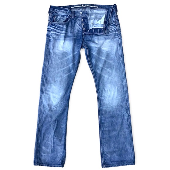 BUFFALO | Rock for Freedom Button Fly Jeans 38x35 Long Legs - Picture 1 of 14